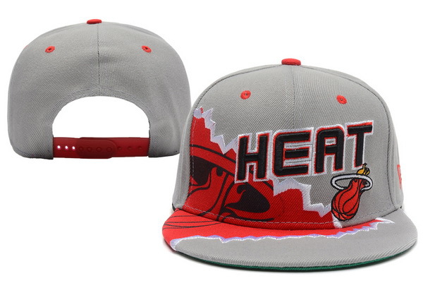 Miami Heat Grey Snapback Hat XDF 6